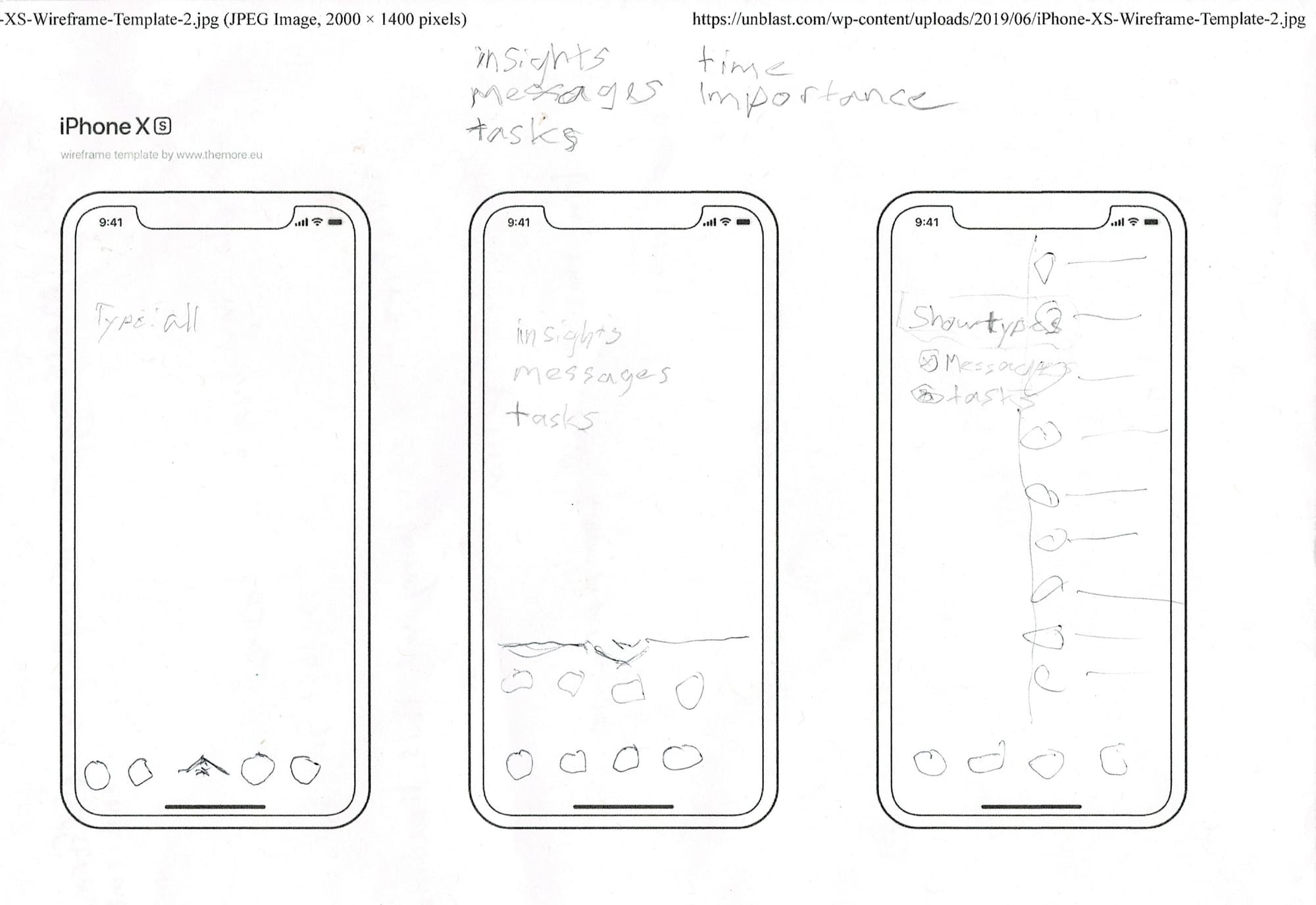 Early-stage of navigation bar design